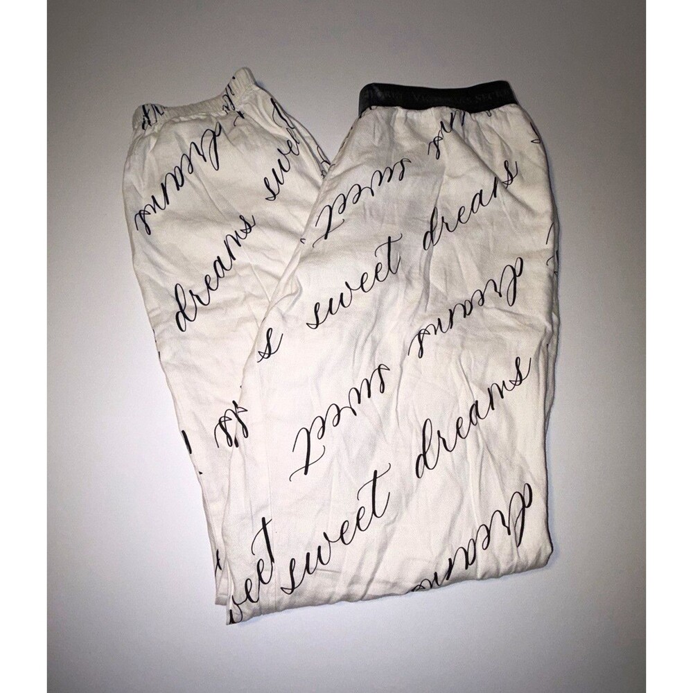 Victoria's Secret Women's XS Pajama Pants Drawstring Sweet Dreams Logo